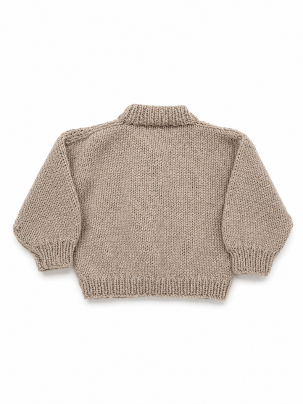 Beige Snail Button Cardigan 0-3 Months