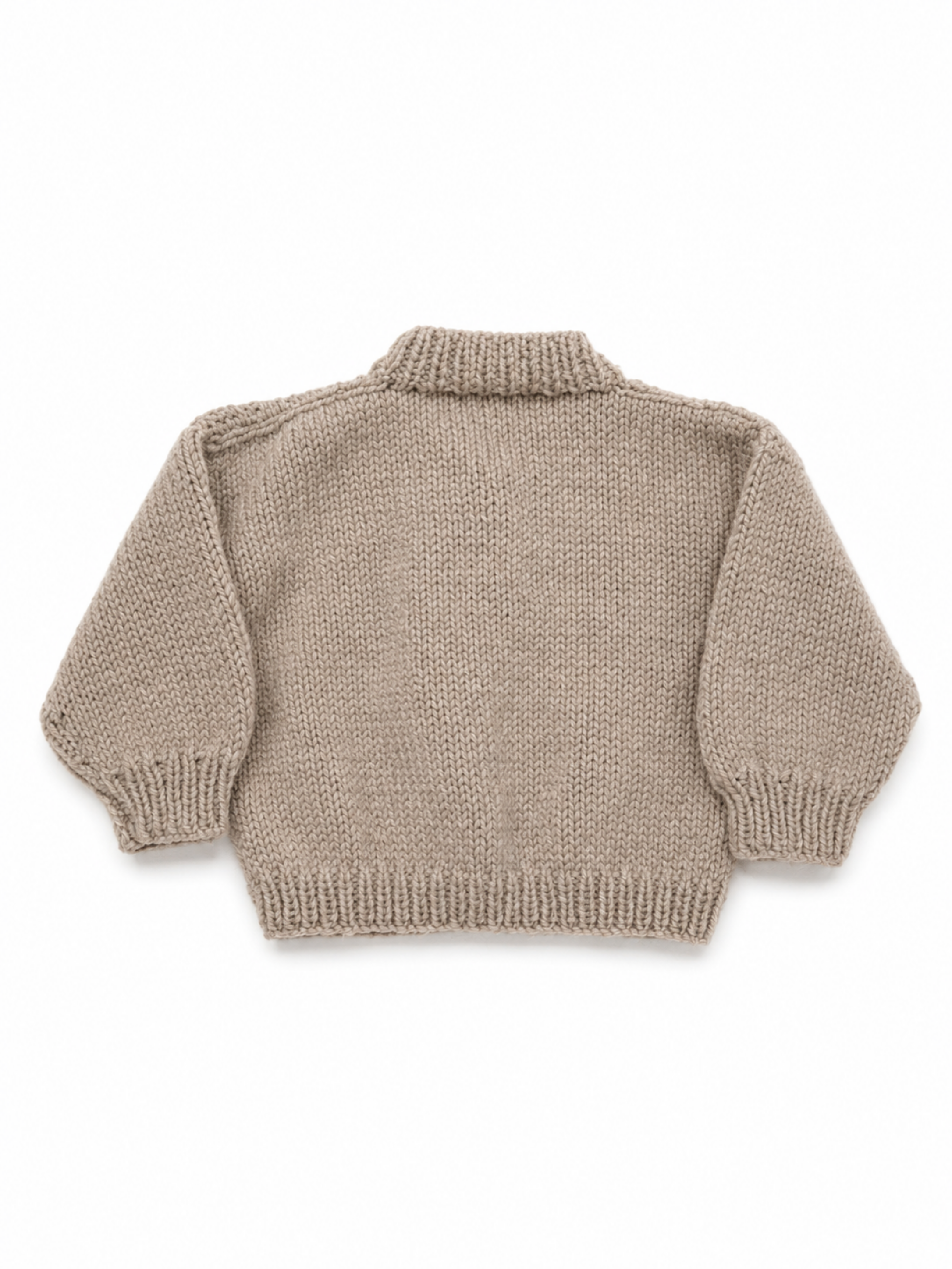 Beige Snail Button Cardigan 0-3 Months