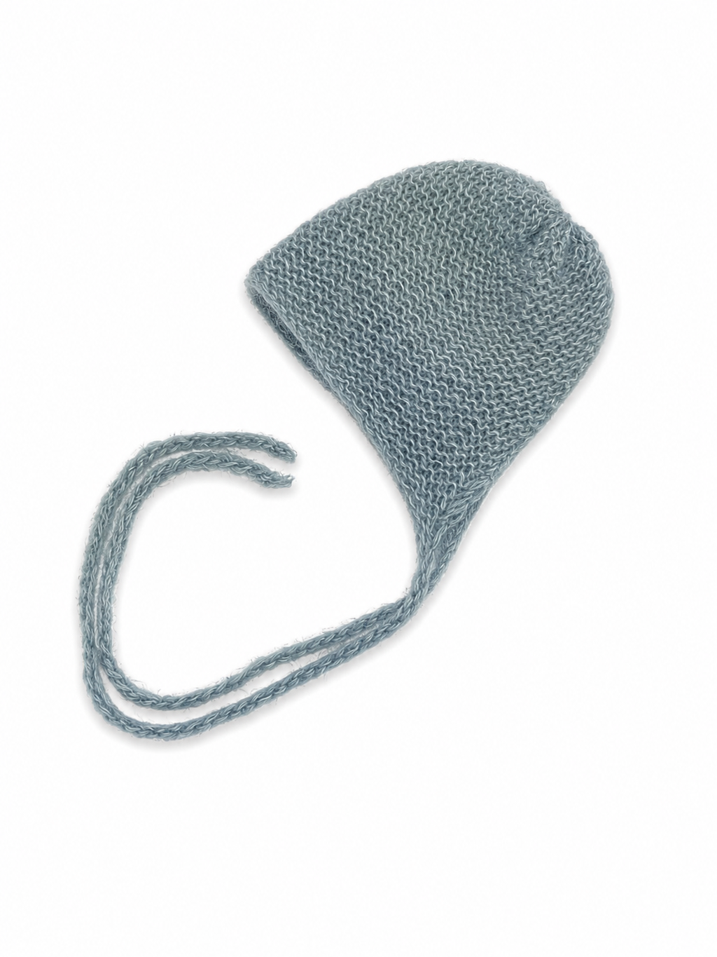 Light Blue Bonnet 0-3 Months 100% Wool