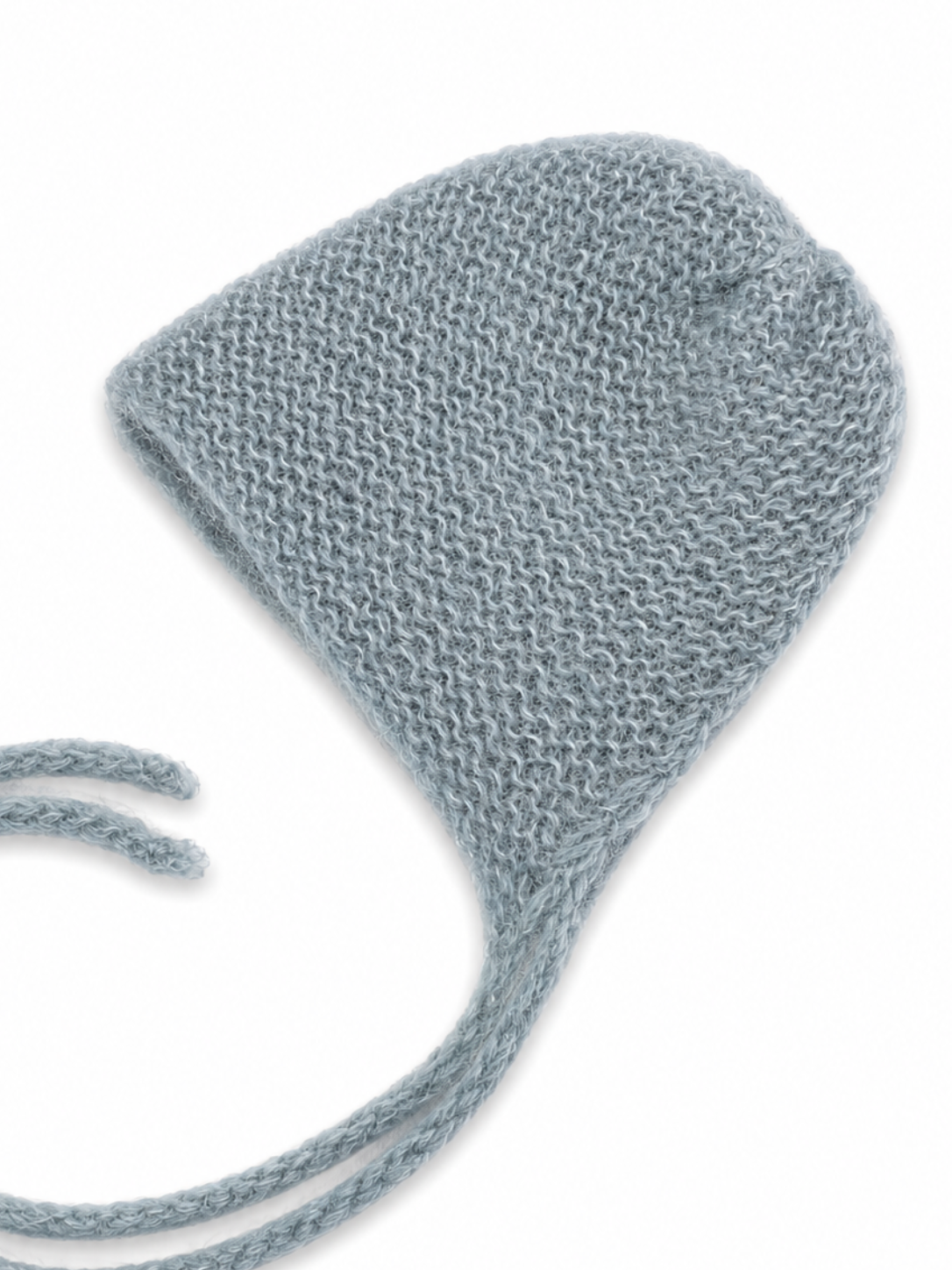 Light Blue Bonnet 0-3 Months 100% Wool