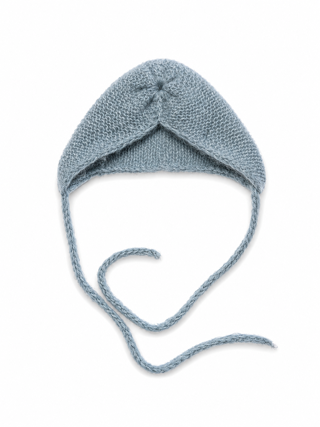 Light Blue Bonnet 0-3 Months 100% Wool
