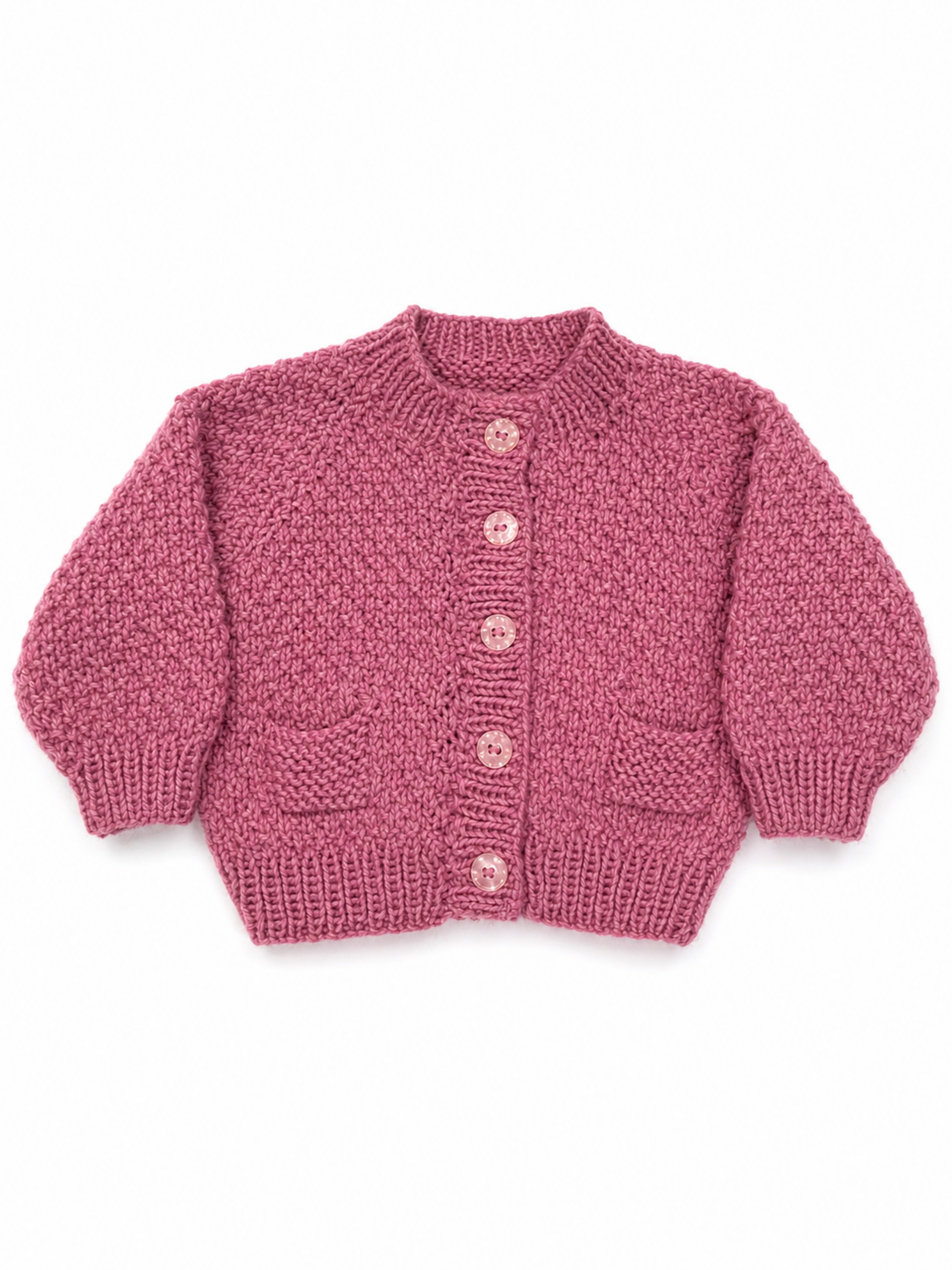 Raspberry Pink Cardigan 0-3 Months