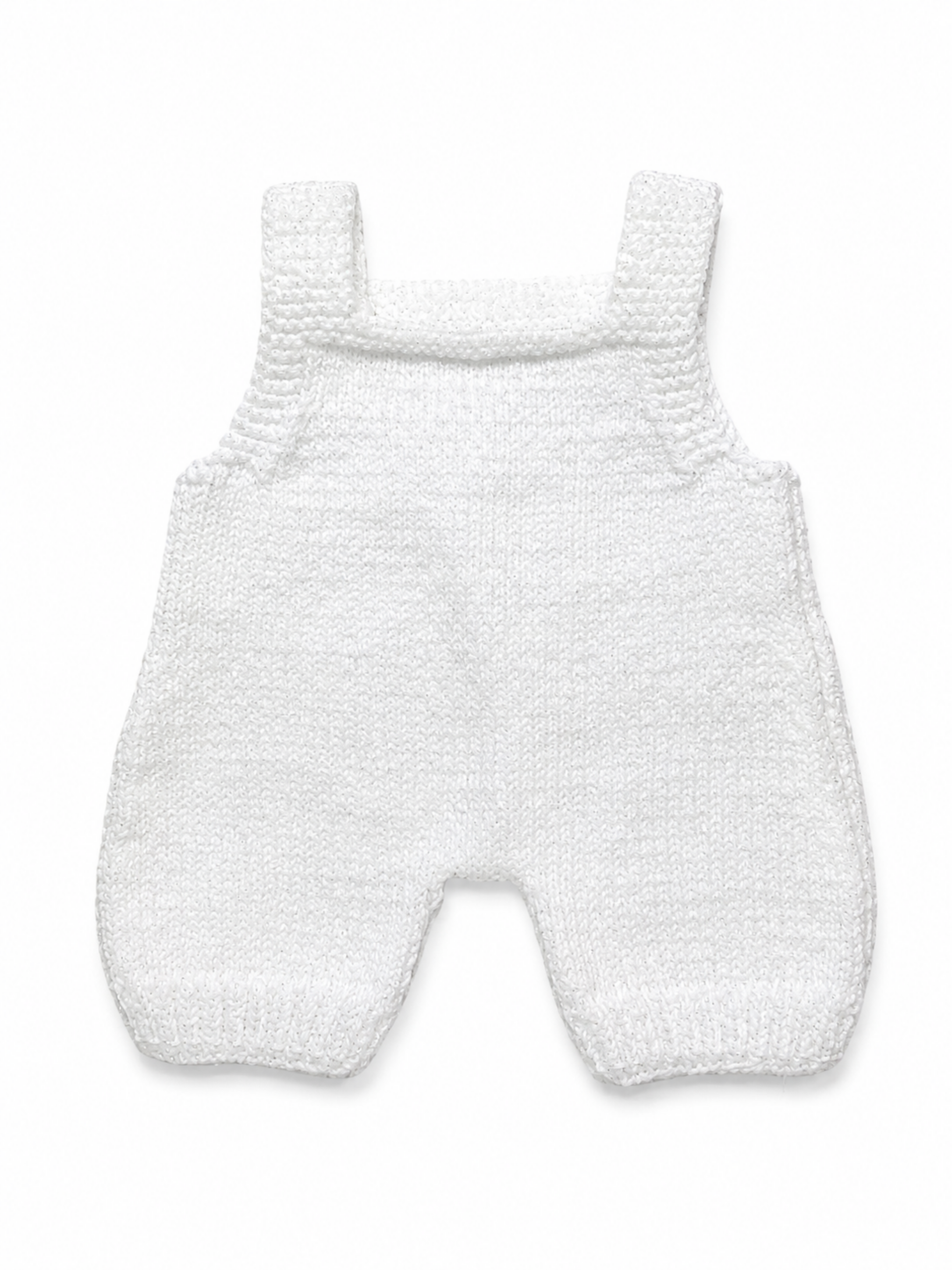 White Shimmer Romper 0-3 Months