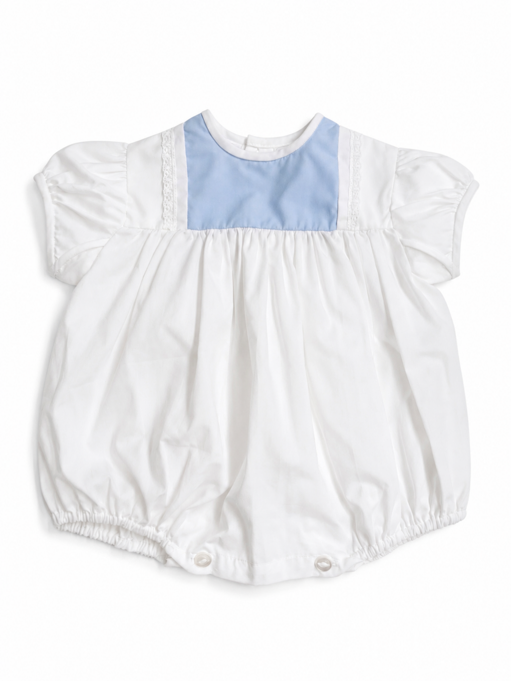 Vintage Blue & White Romper 0-3 Months