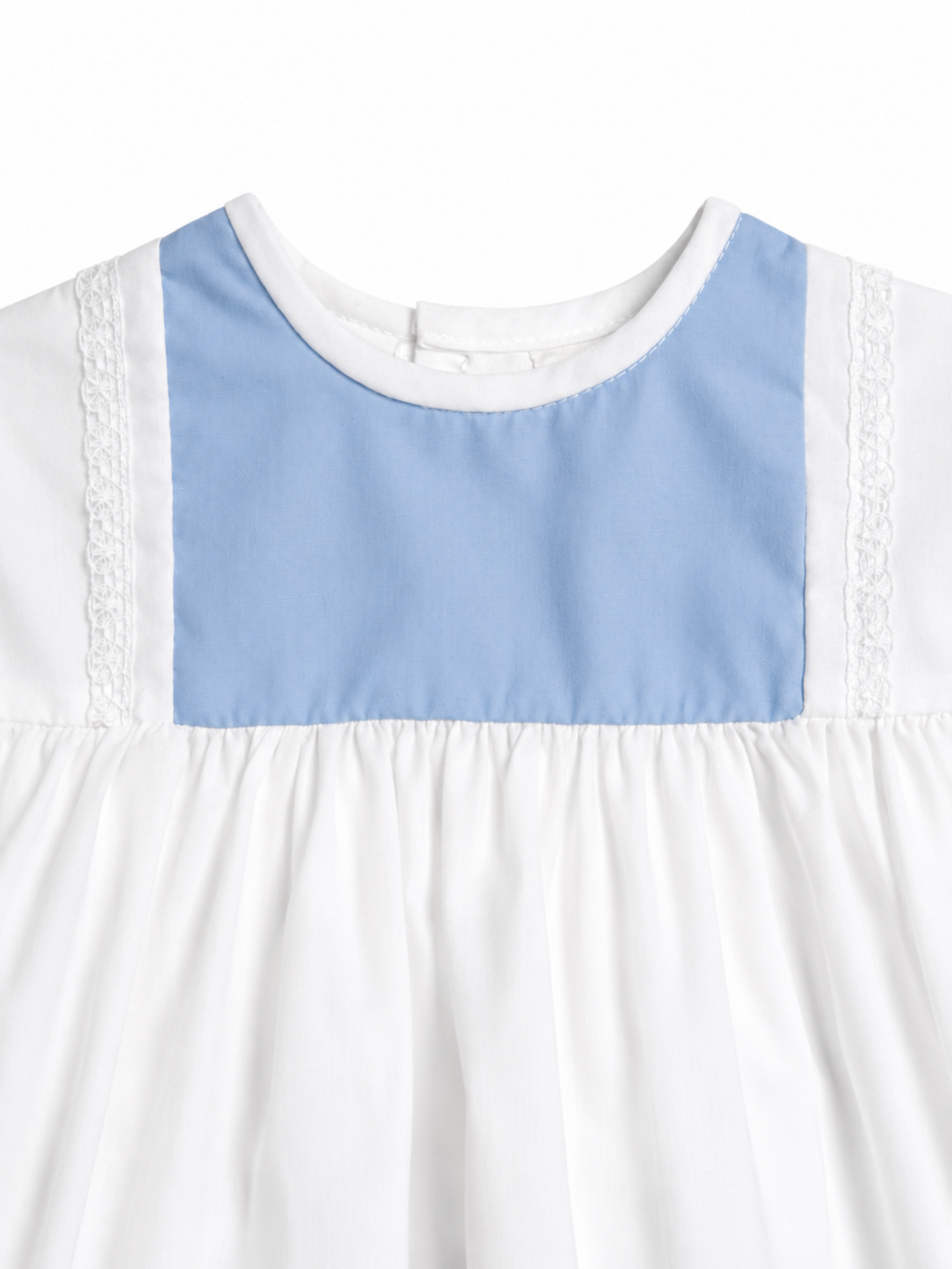 Vintage Blue & White Romper 0-3 Months