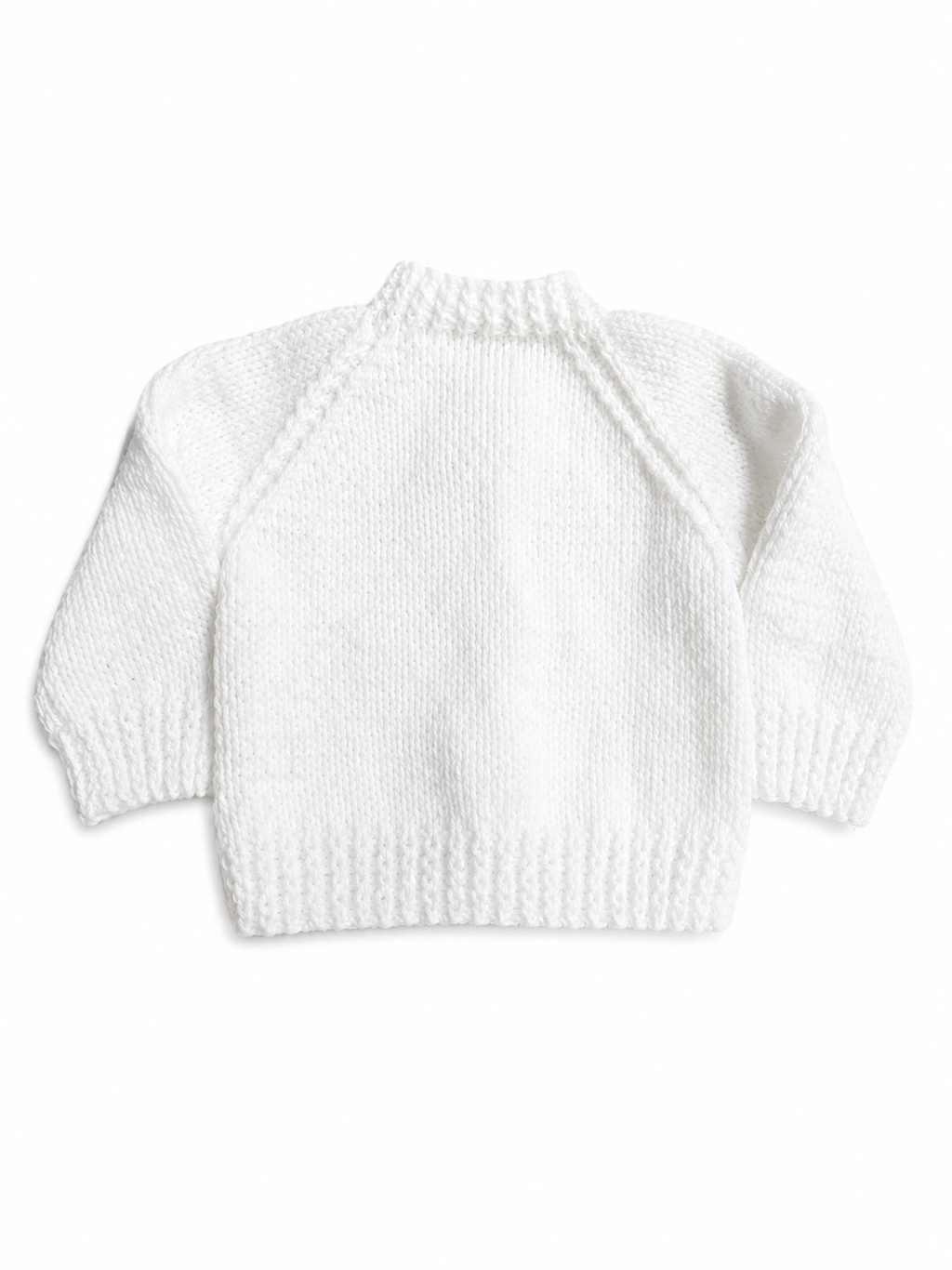 White Cable and Lace knit Cardigan 0-3 Months