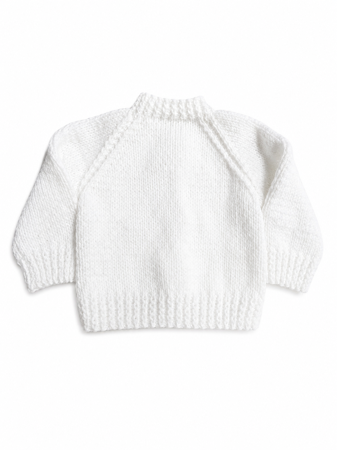 White Cable and Lace knit Cardigan 0-3 Months