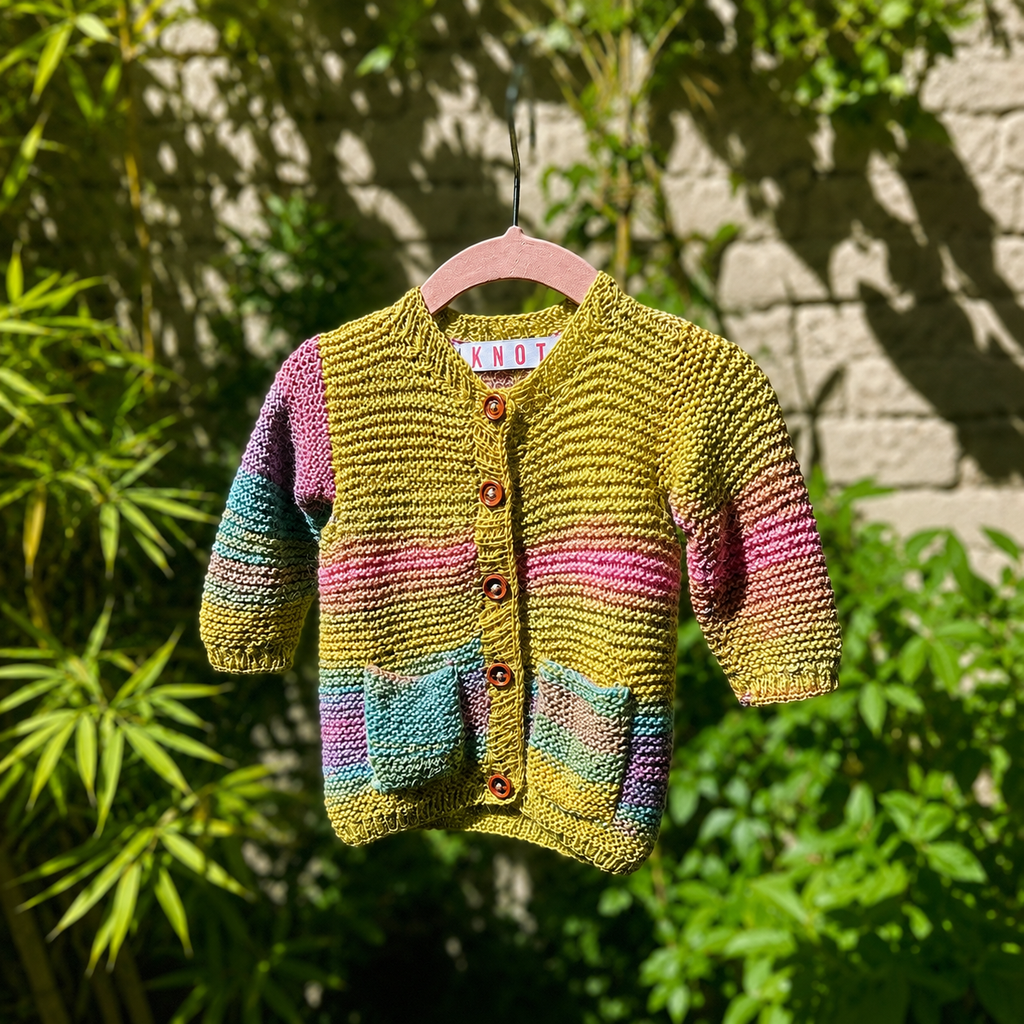 Rainbow Ombré Cardigan 0-3 Months