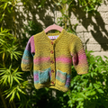 Rainbow Ombré Cardigan 0-3 Months
