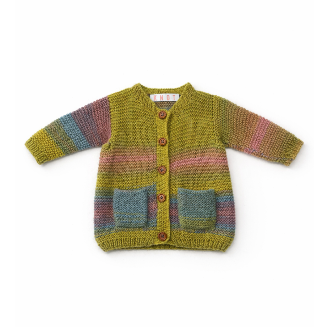 Rainbow Ombré Cardigan 0-3 Months