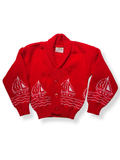 Vintage Sail Boat Cardigan 4-5 Years