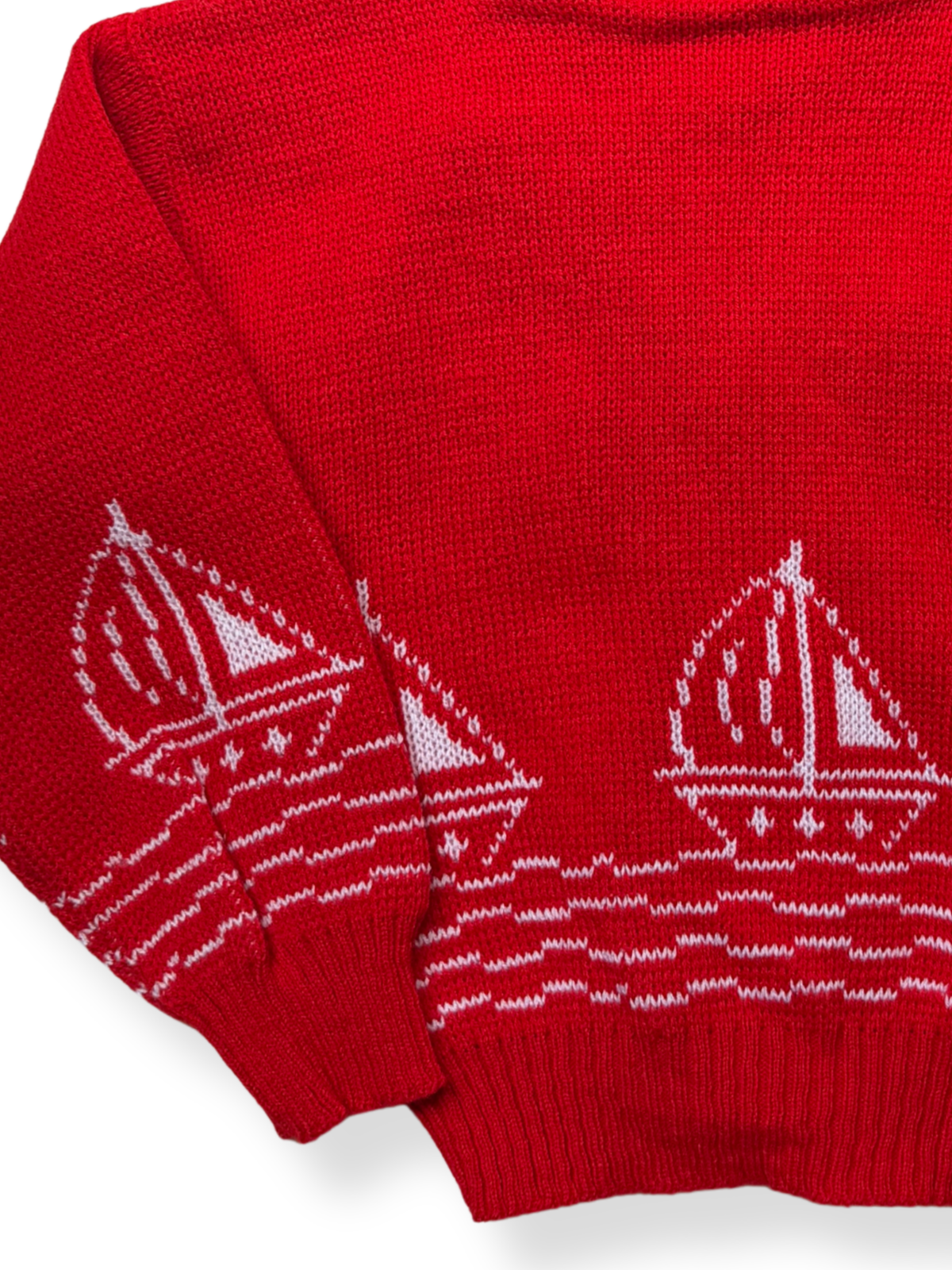 Vintage Sail Boat Cardigan 4-5 Years