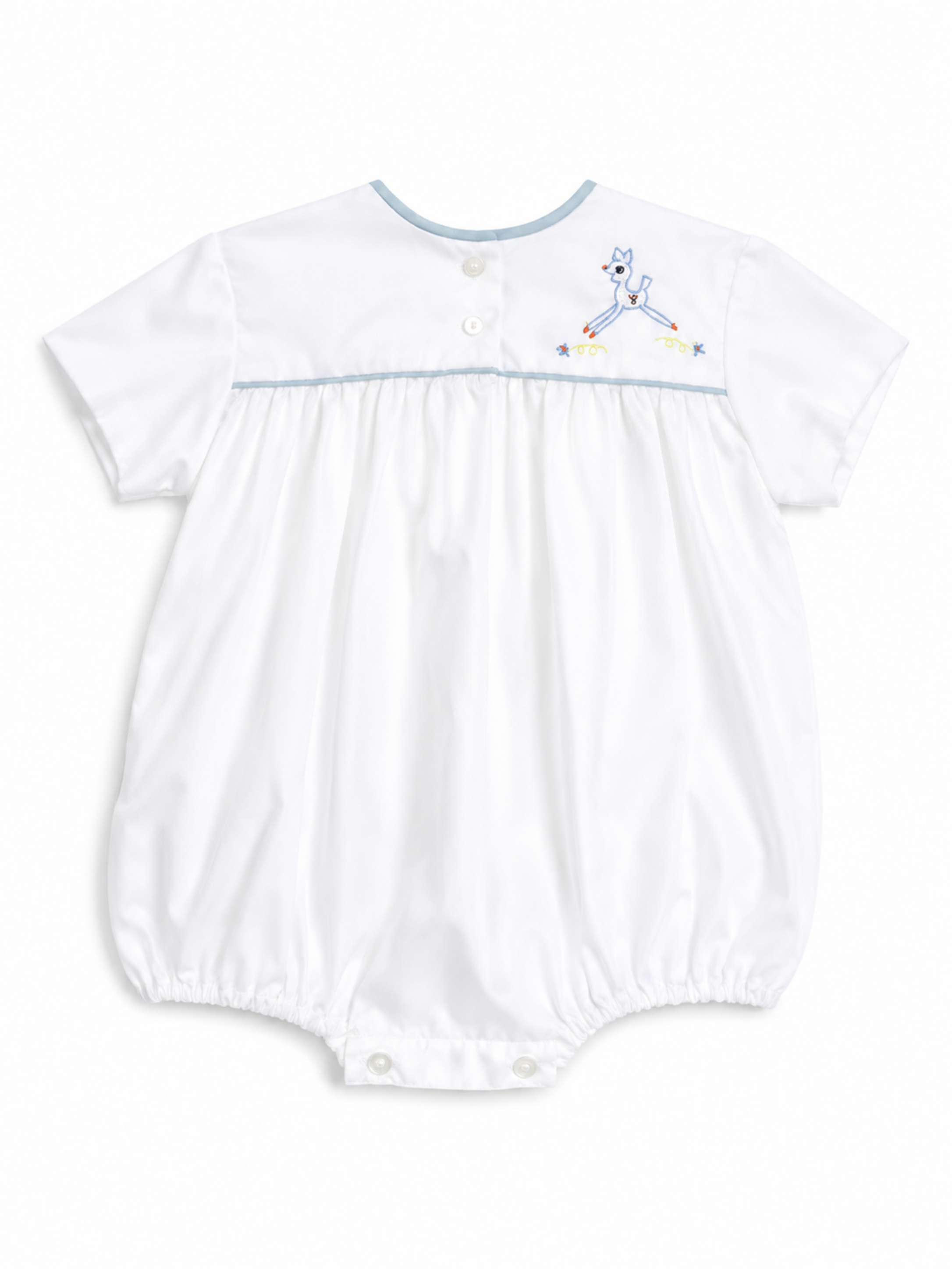Vintage Deer Embroidered Romper 6-9 Months